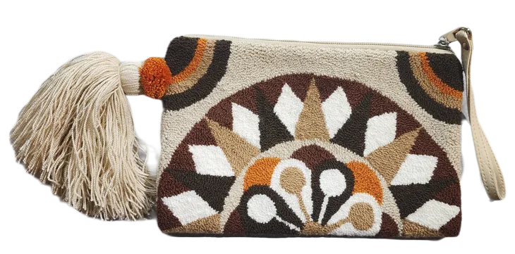 Dayana Handmade Wayuu Punch-needle Clutch