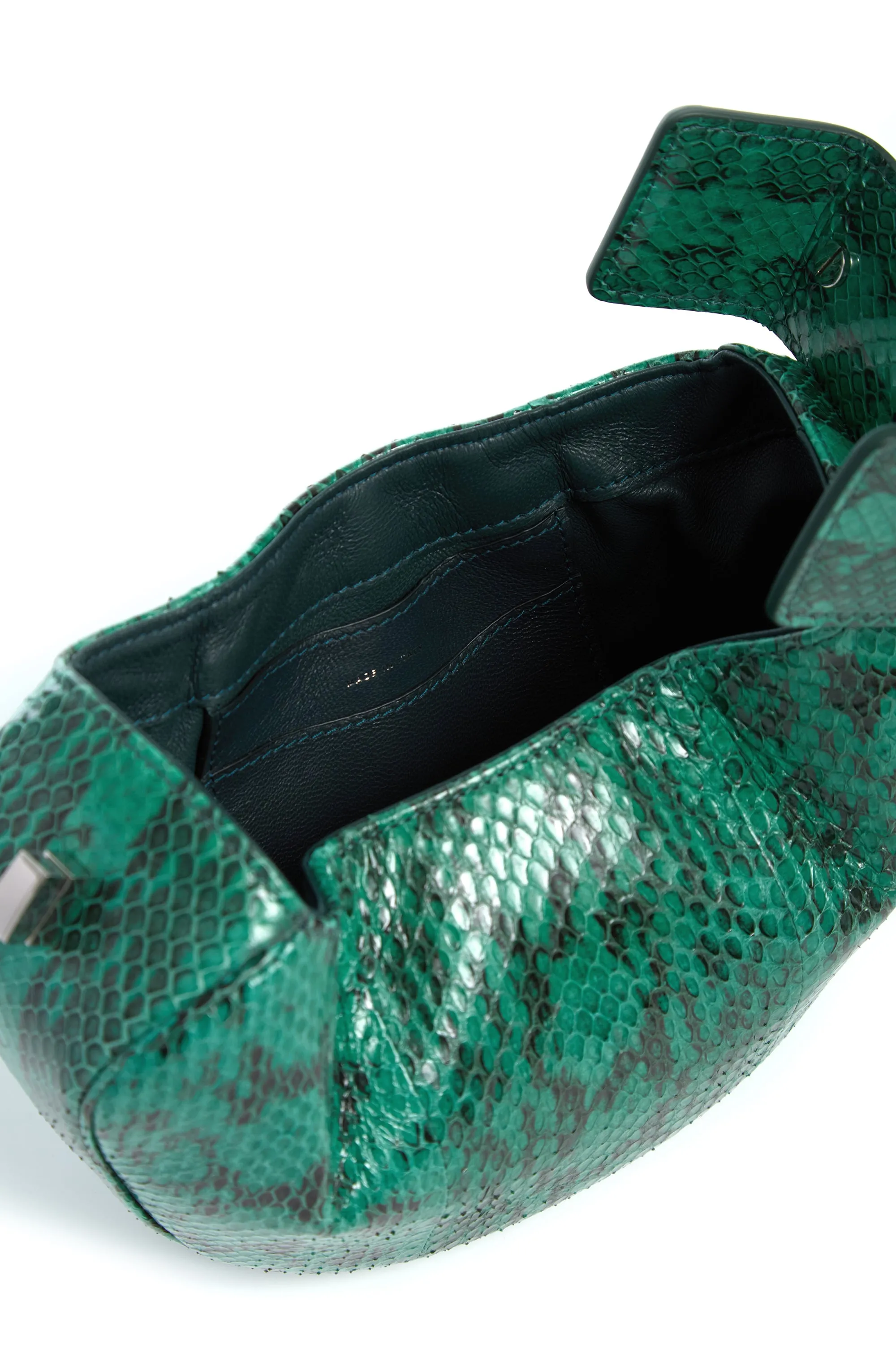 Demi Bag in Emerald Snakeskin