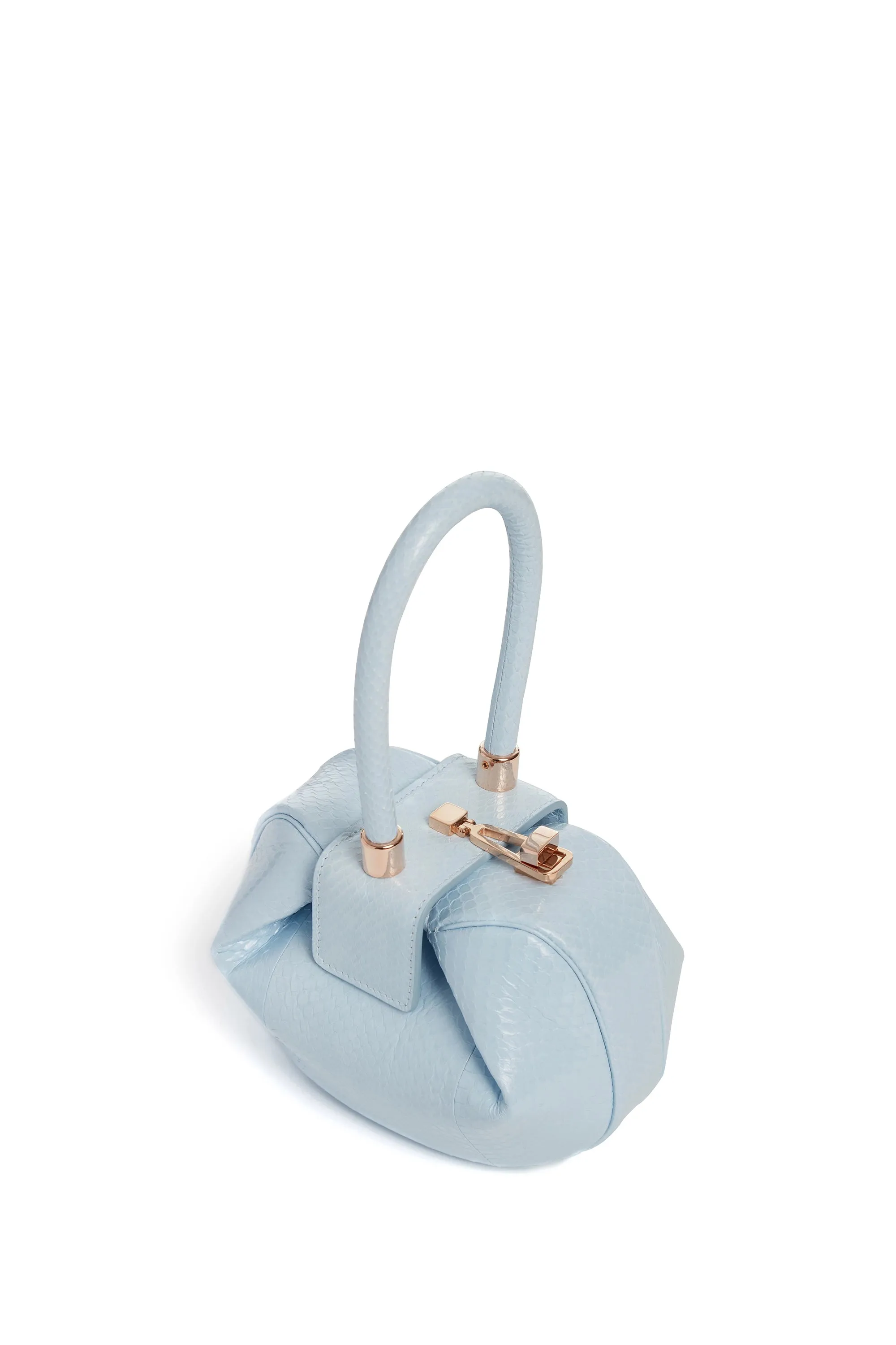 Demi Bag in Light Blue Snakeskin