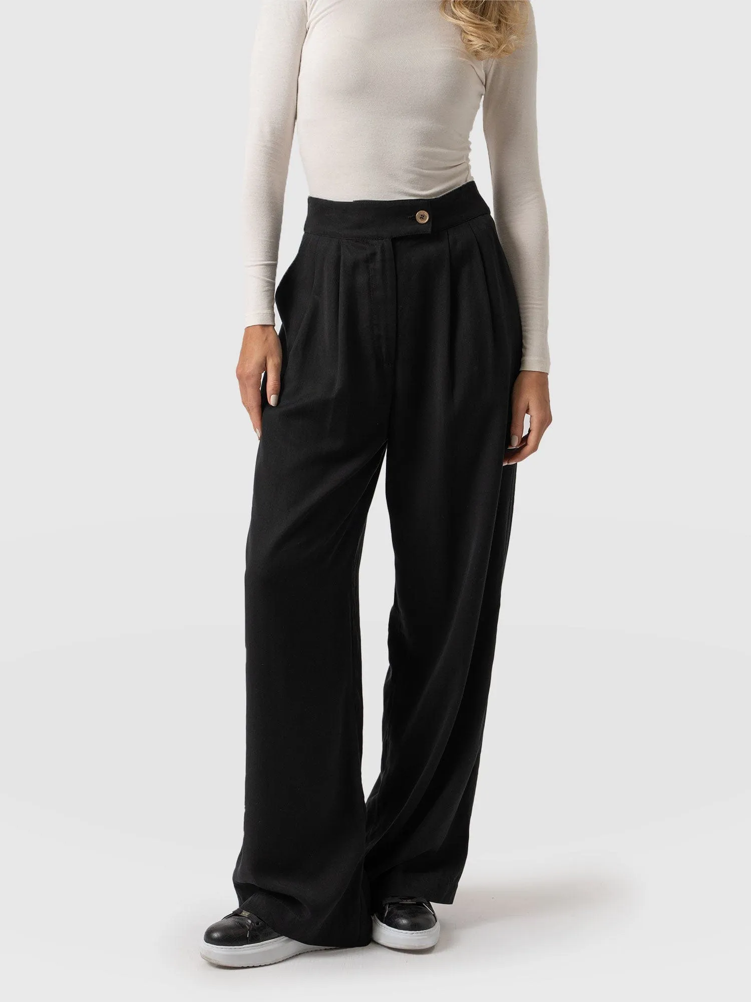 Demi Wide Leg Pant - Black