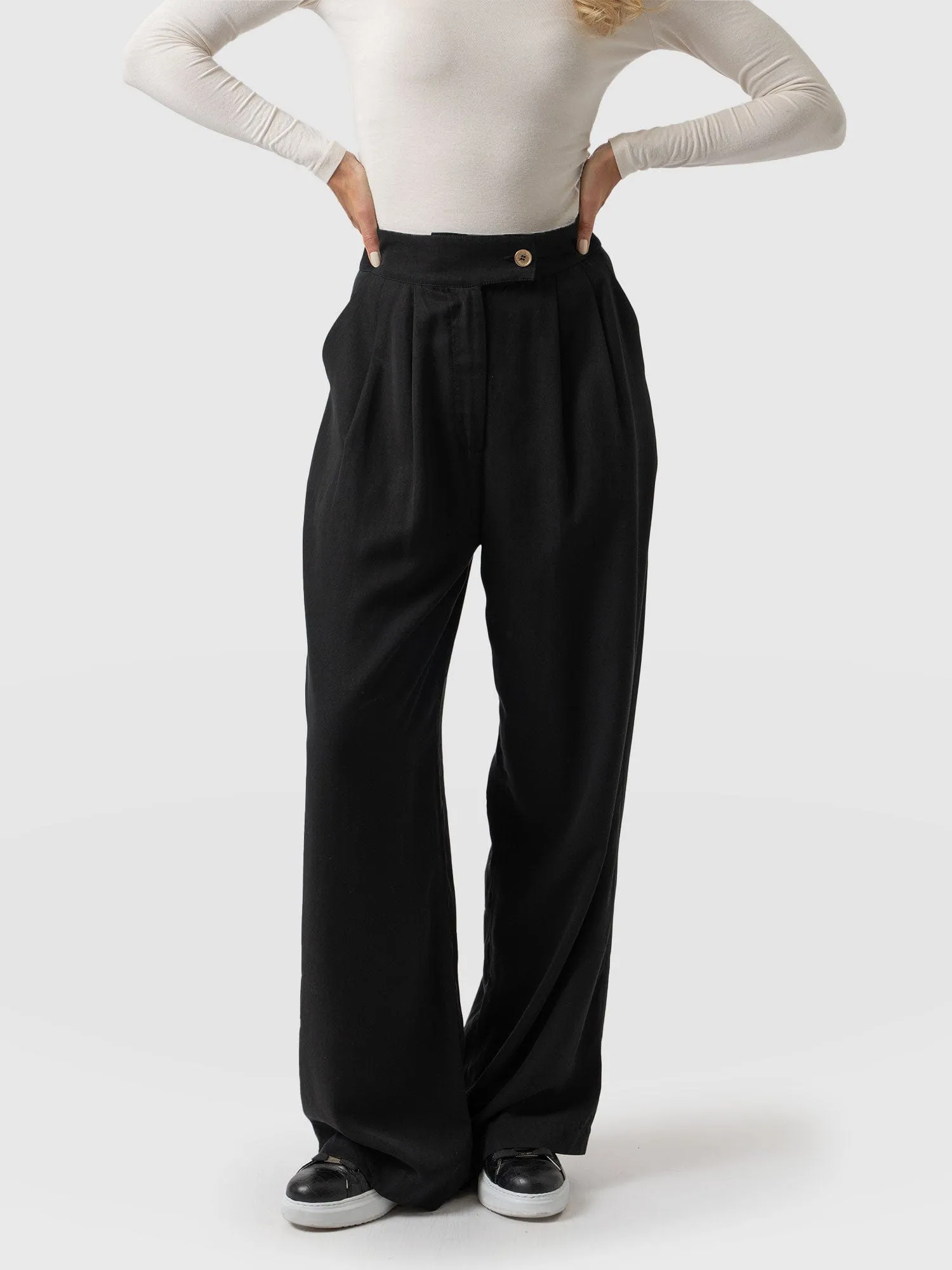 Demi Wide Leg Pant - Black