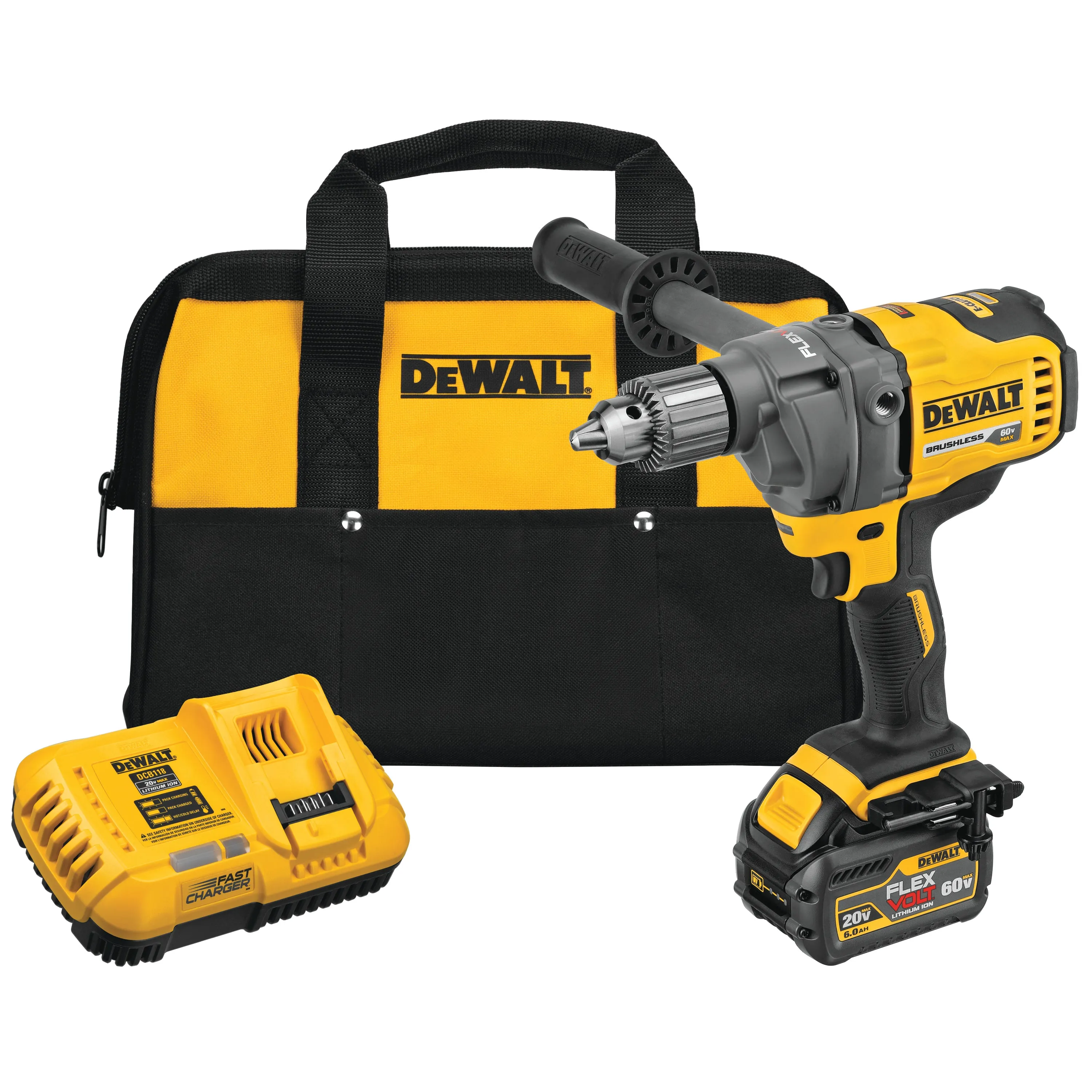 DeWalt DCD130T1 60V MAX Mixer/Drill with E-Clutch System