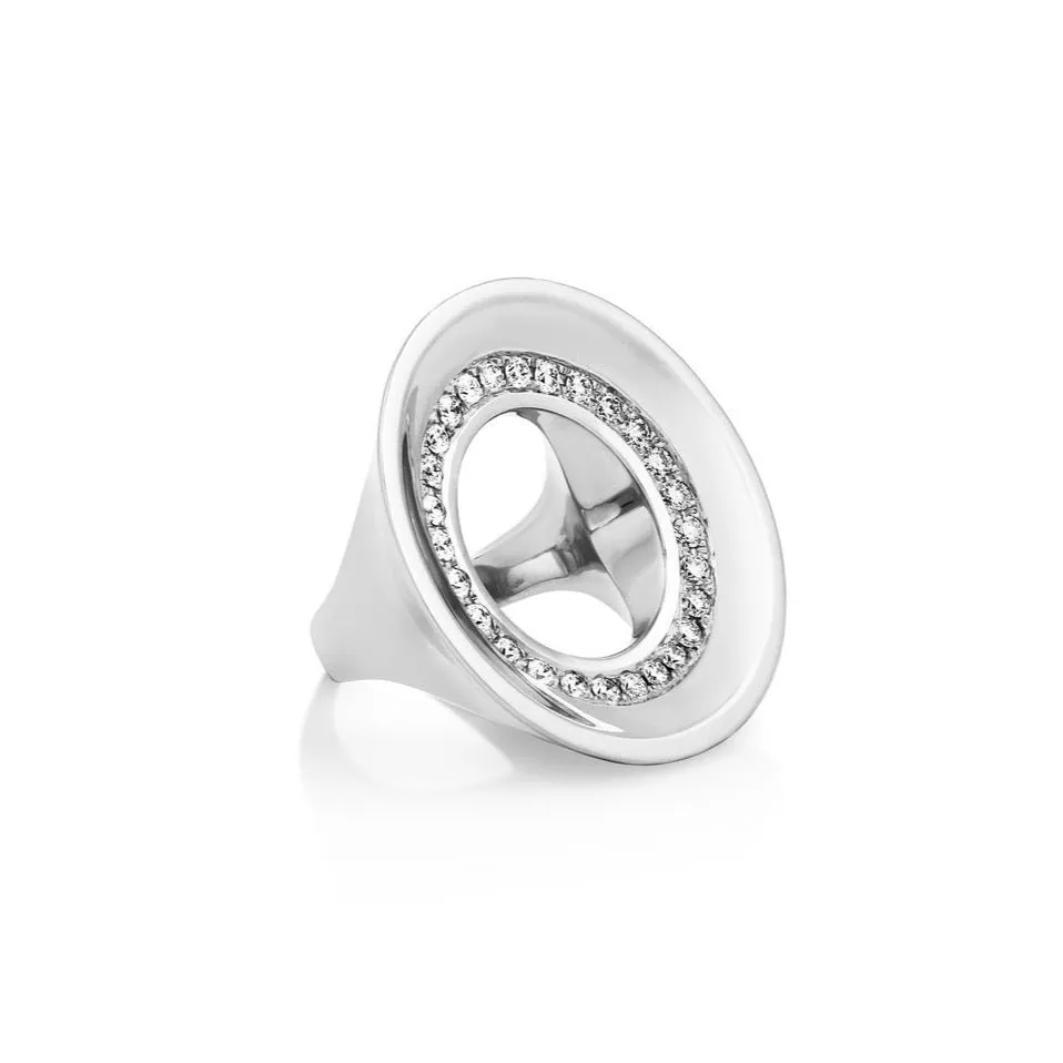 Drew Diamond Saucer Statement Ring