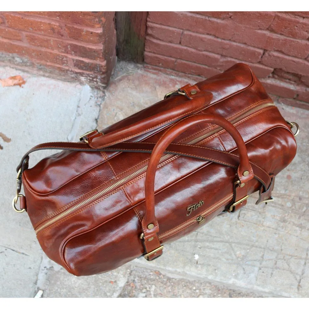 Floto Leather FC Drop Bottom Duffle Luggage