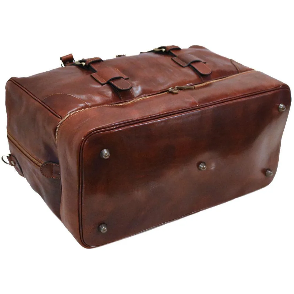 Floto Leather FC Drop Bottom Duffle Luggage