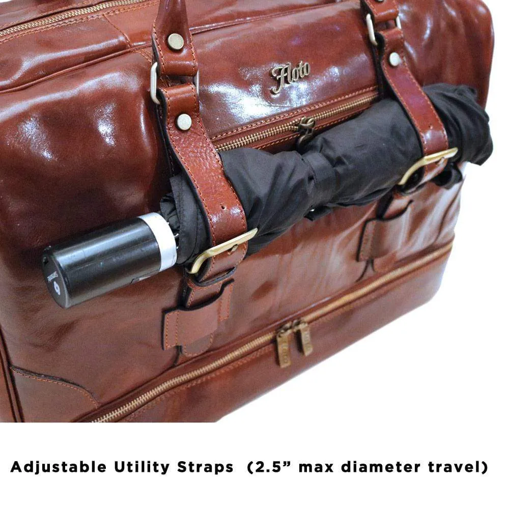 Floto Leather FC Drop Bottom Duffle Luggage