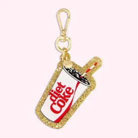 Fountain Diet Coke Glitter Bag Charm