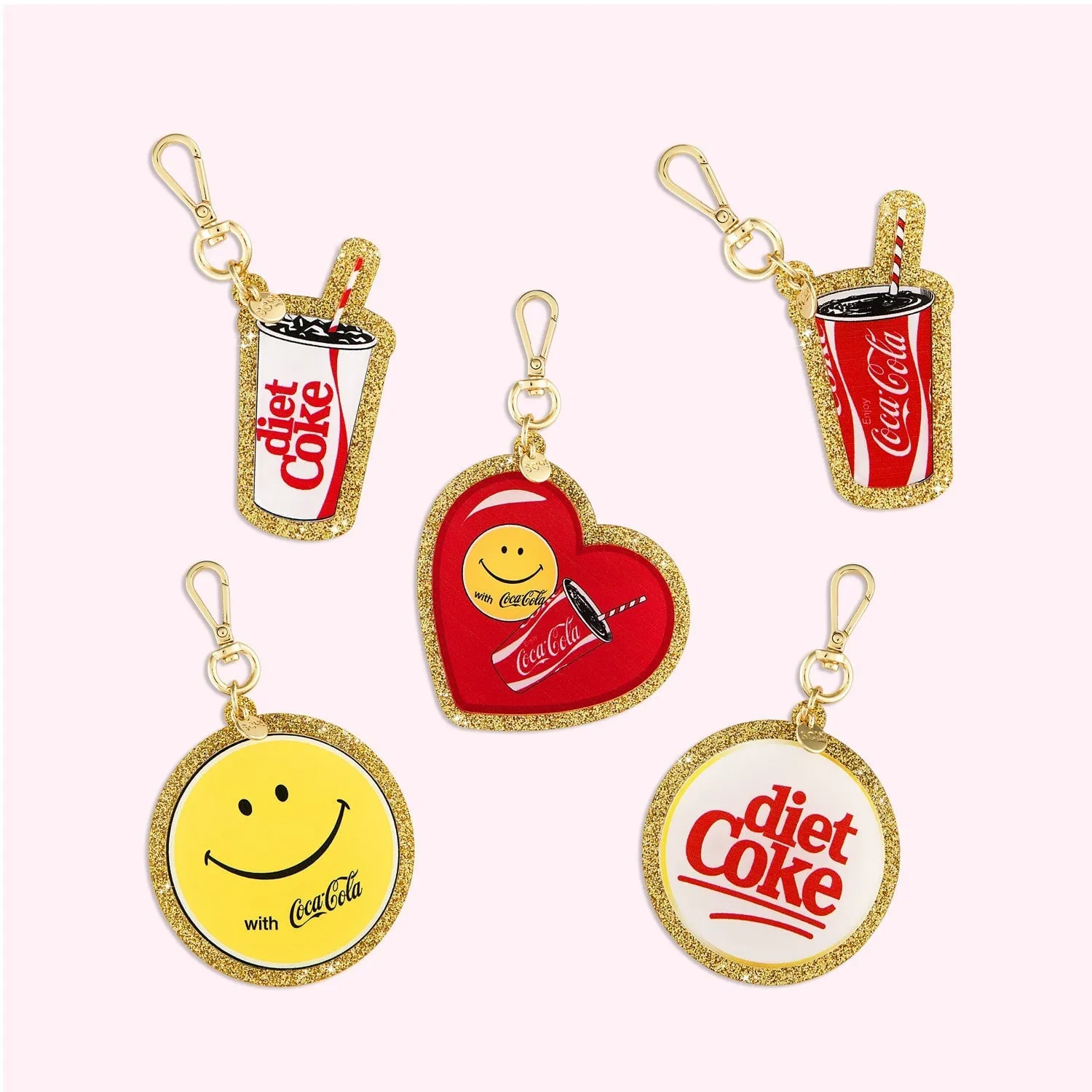 Fountain Diet Coke Glitter Bag Charm