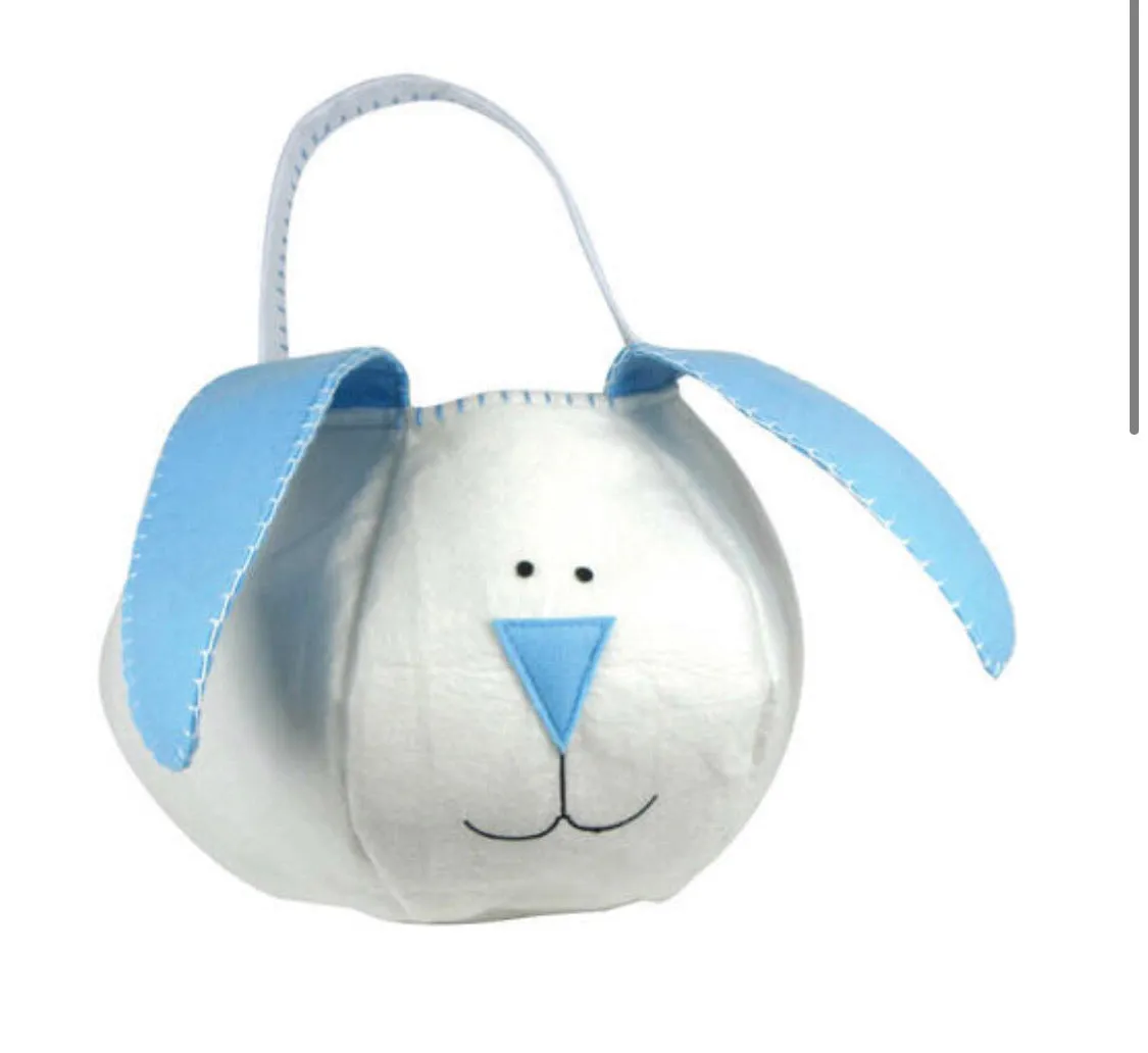 Green- Floppy Ear Bunny Easter Bucket