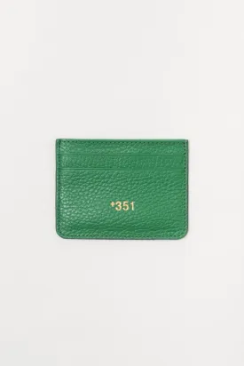 GREEN LEATHER CARDHOLDER