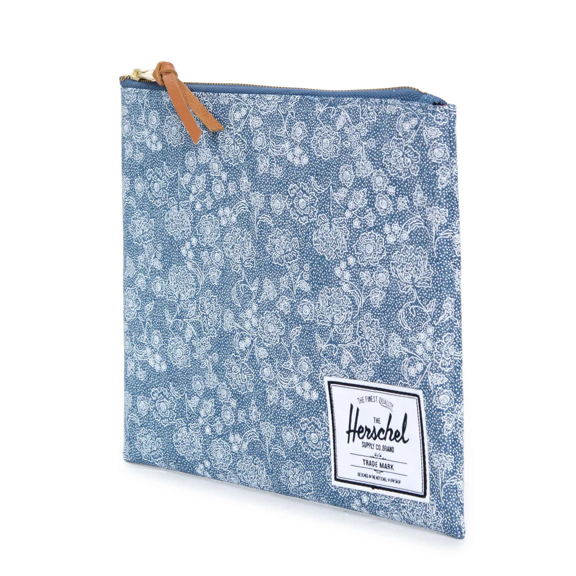 Herschel Large Network Pouch - Floral Chambray