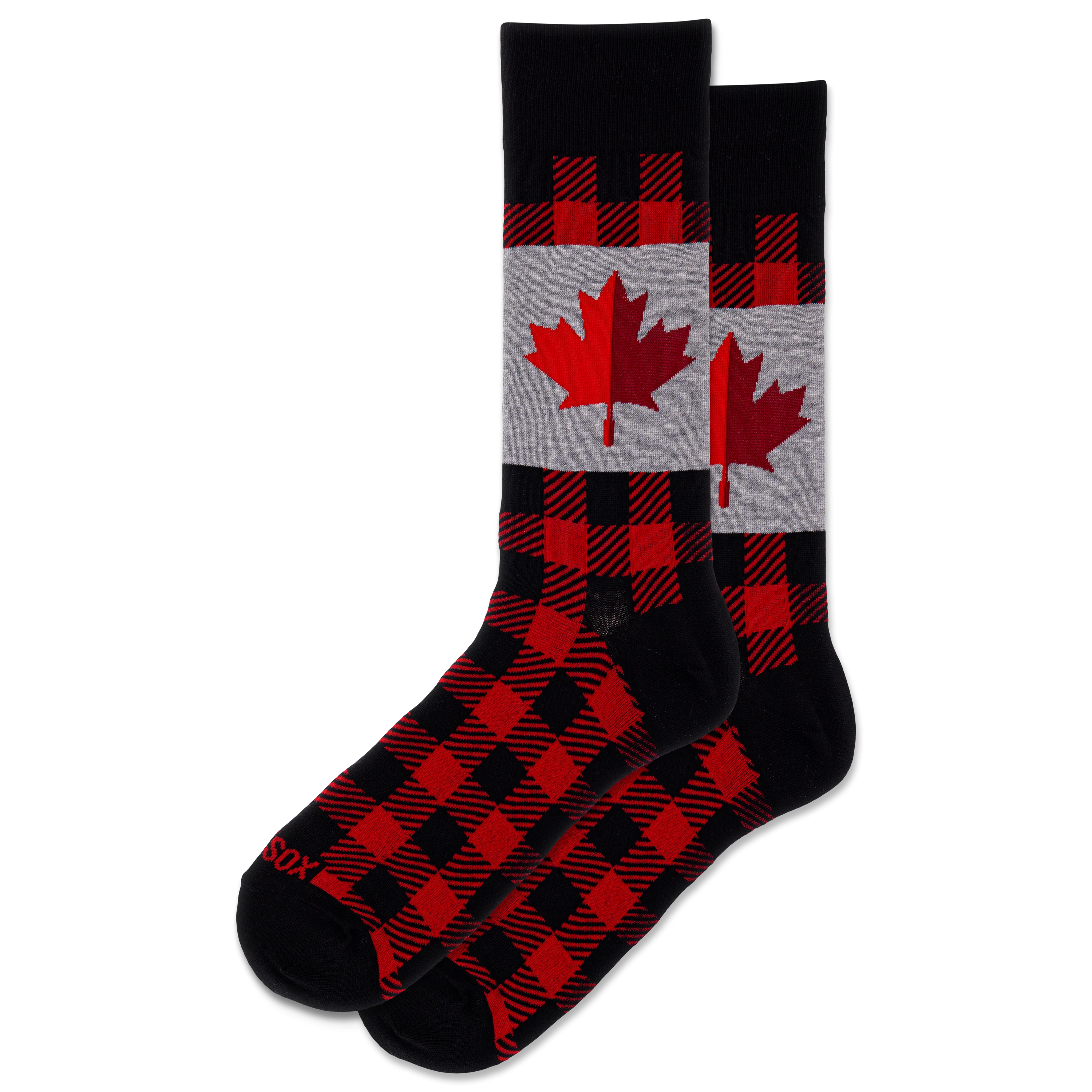 HOTSOX Men's Maple Leaf Crew Socks