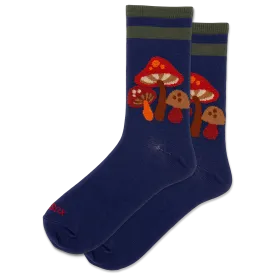 HOTSOX Women's Fuzzy Mushroom Crew Sock