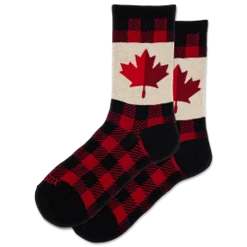 HOTSOX Women's Maple Leaf Crew Socks