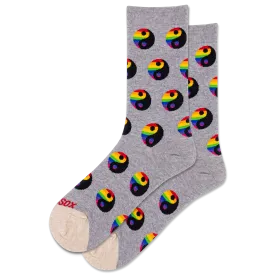 HOTSOX Women's Pride Yin Yang Crew Socks