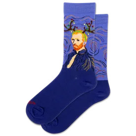 HOTSOX Women's Reindeer Van Gogh Crew Sock