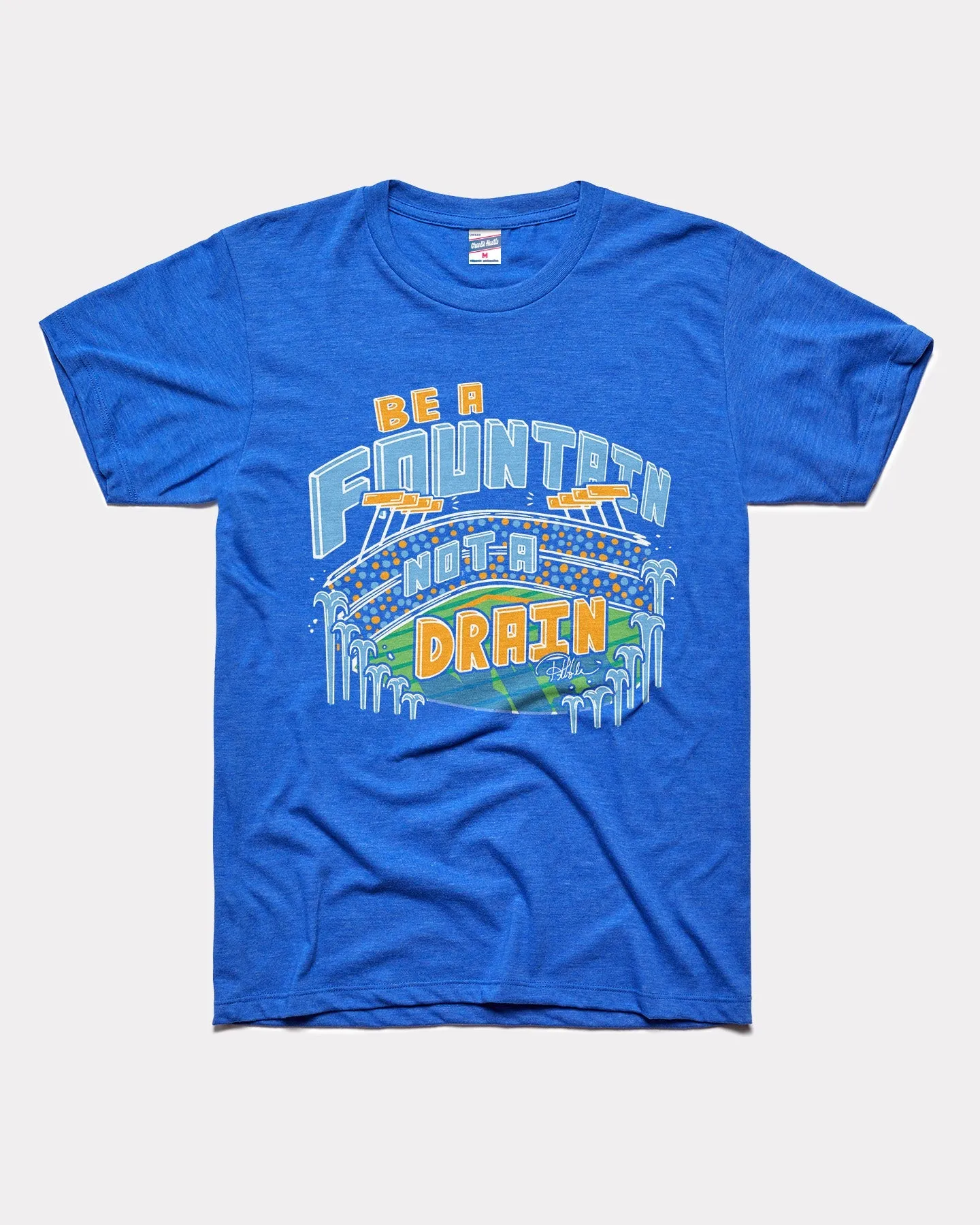 Hudism Be A Fountain Royal Blue T-Shirt