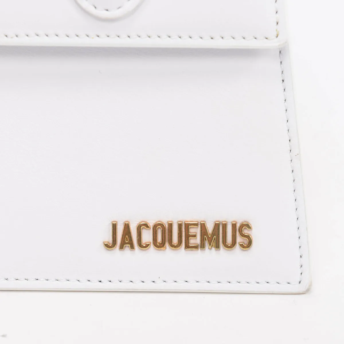 Jacquemus White Leather Le Grand Chiquito Bag