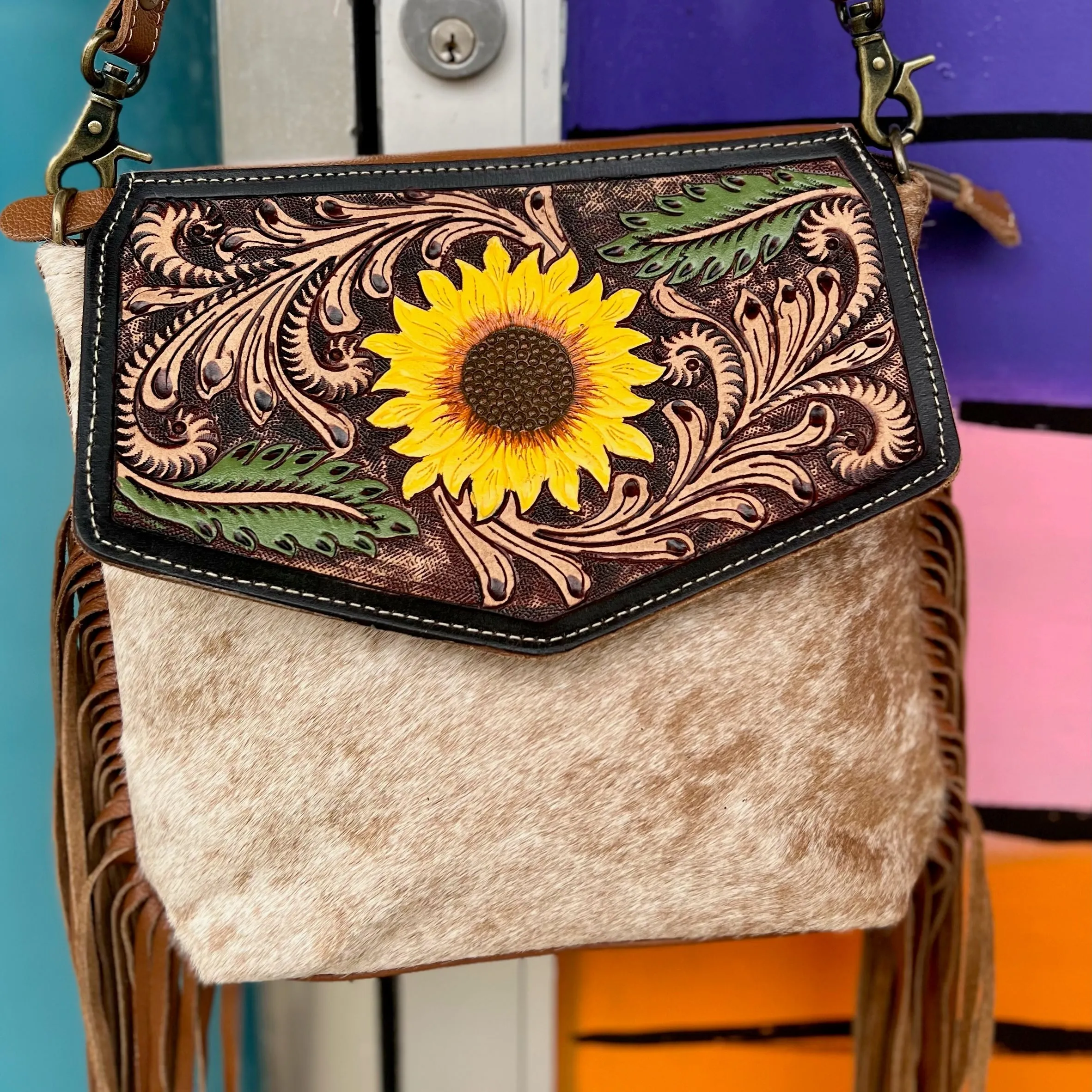 Jize Hand Tooled Bag*