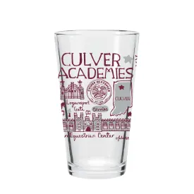 Julia Gash Culver Clear Pint Glass - 16oz