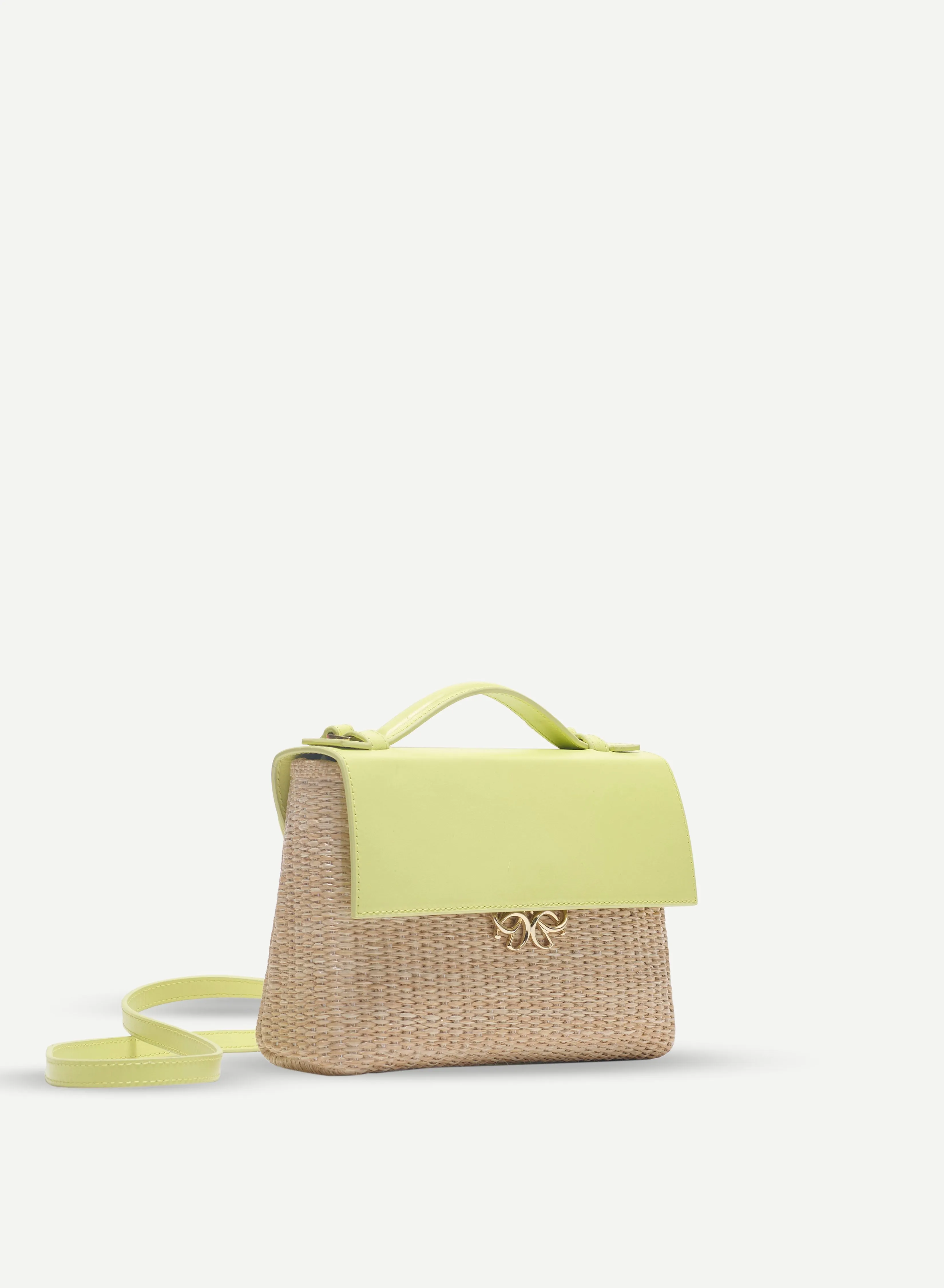 Jute and Leather Bag