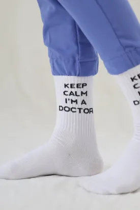 Keep Calm I am a Doctor Socks