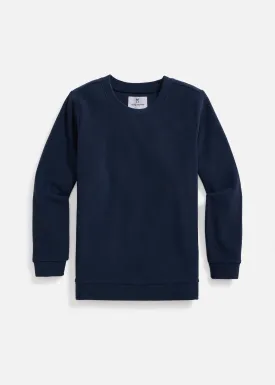 Kids Quinn Pullover in Terry Fleece (Navy)