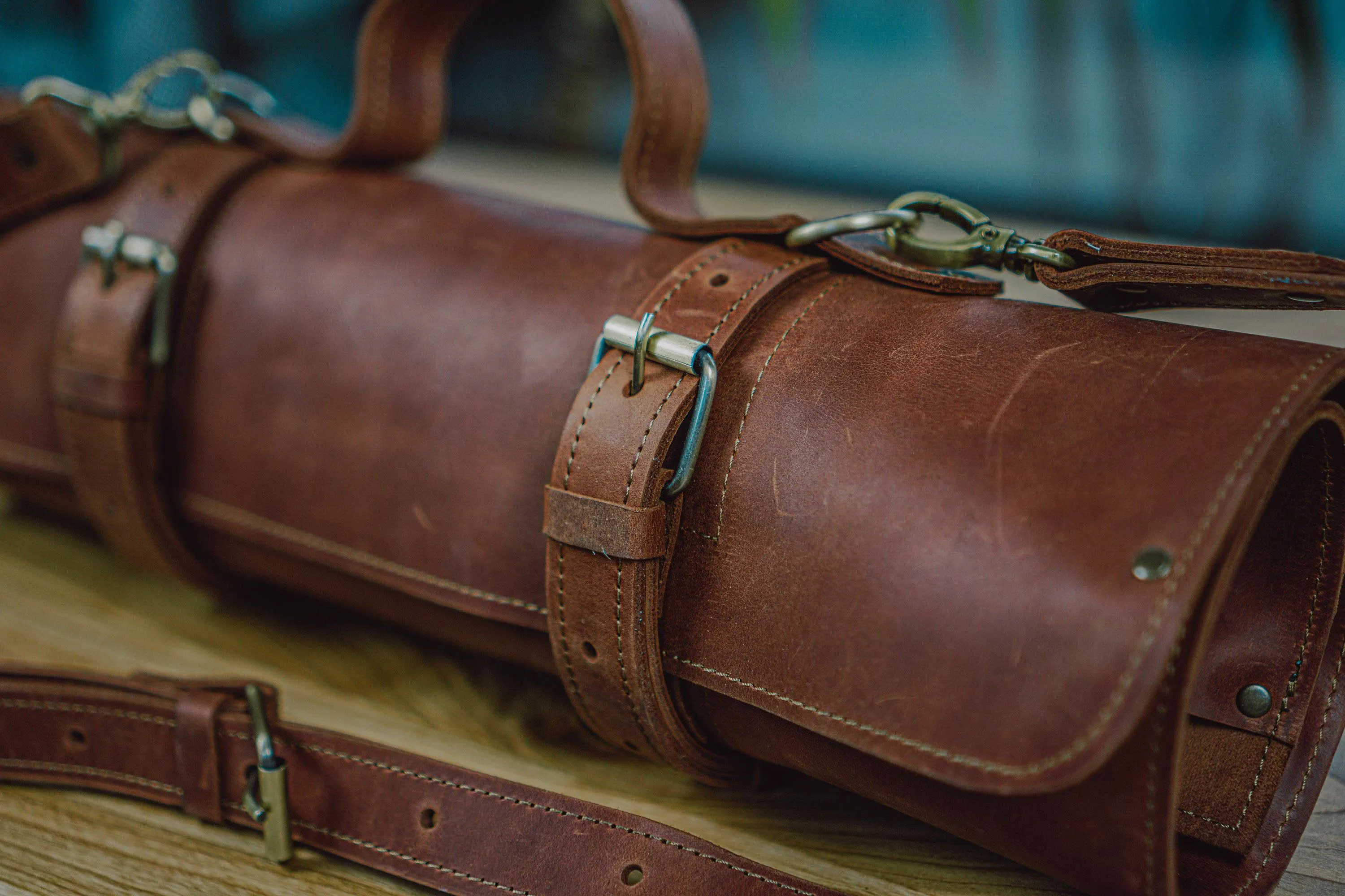 Knife Roll | Chefs Leather Knives Bag | Handmade | Personalization