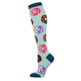 Ladies Go Nuts For Donuts Knee High Socks