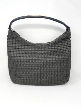 Large Woven Shoulder Bag in Magnet