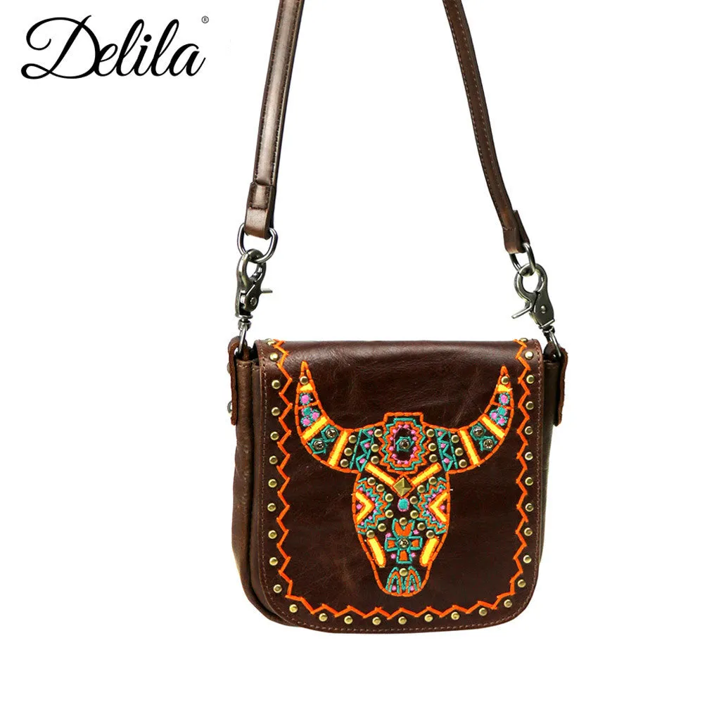 LEA10-503 Delila 100% Genuine Leather Crossbody