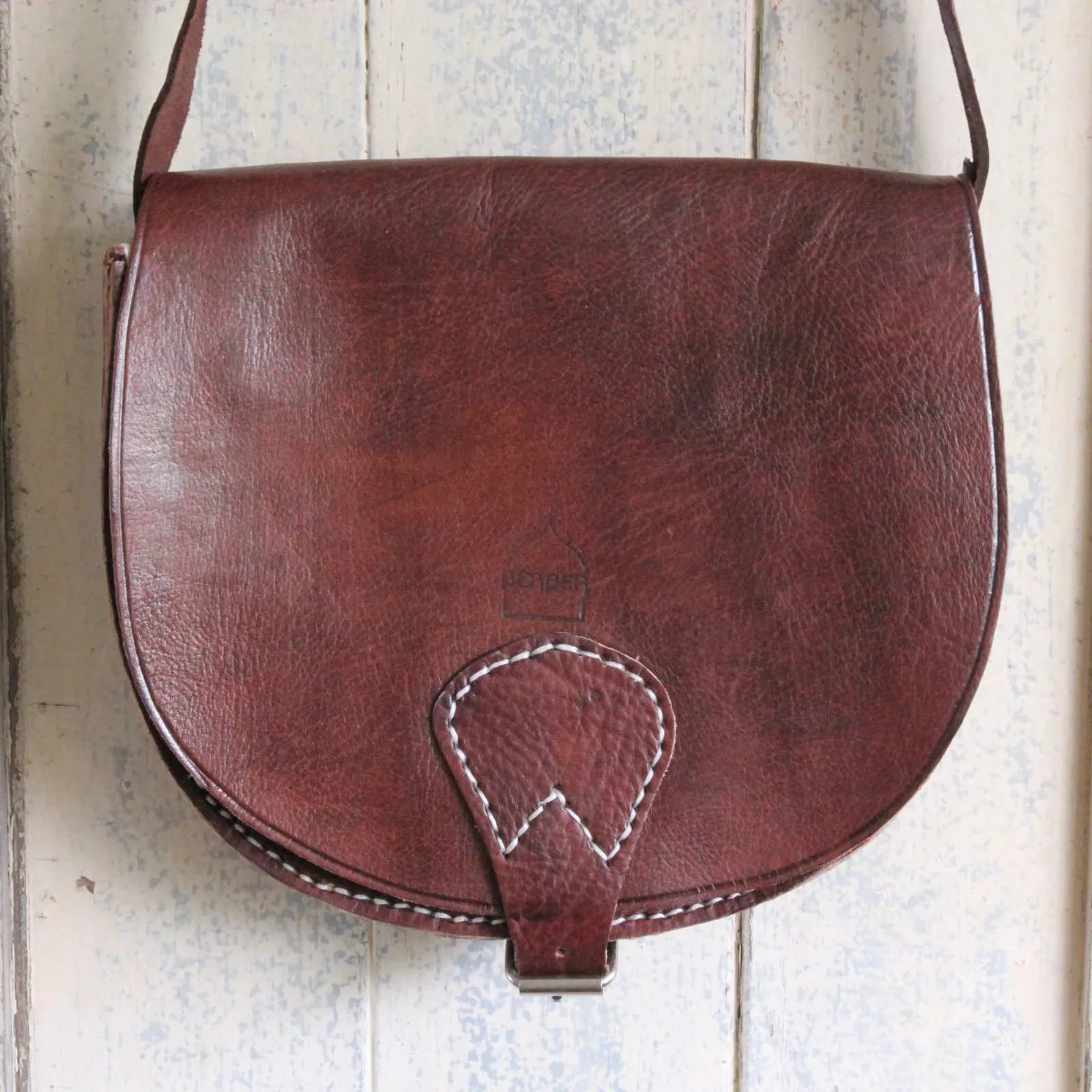 Leather Saddle Bag - Large