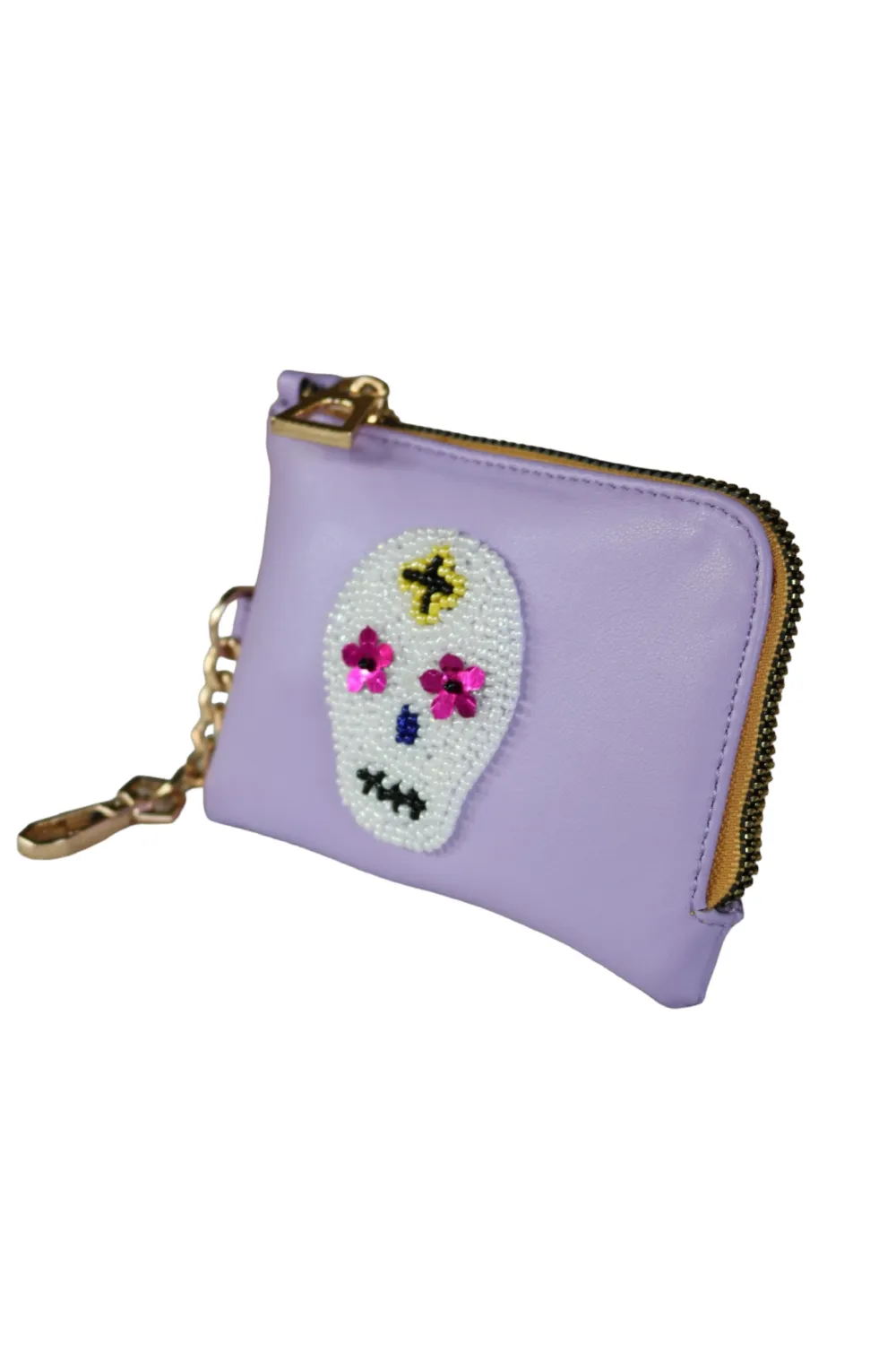 Lila Sugar Skull Purse in Cactus