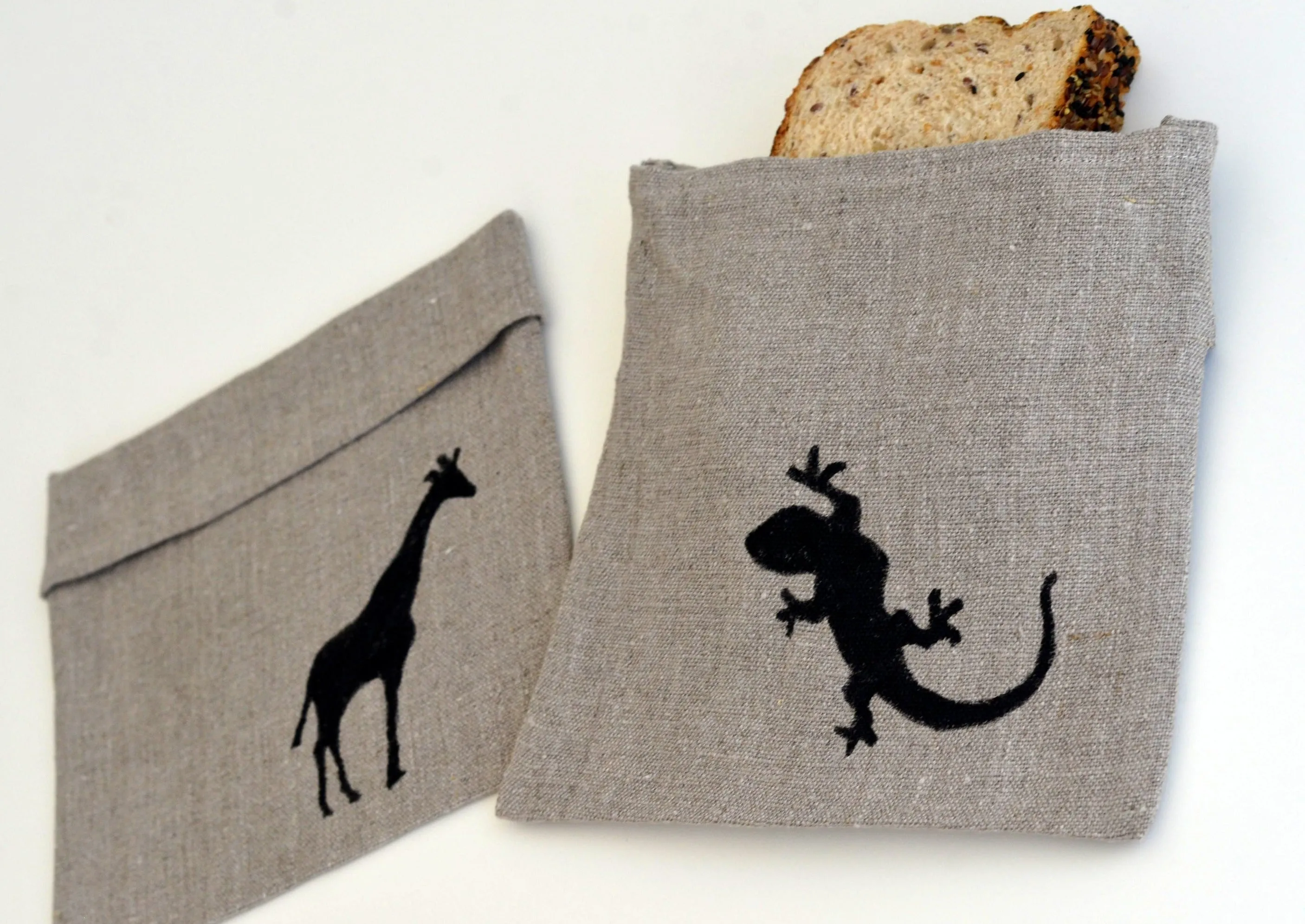 Linen Sade Sandwich & Snack Bags