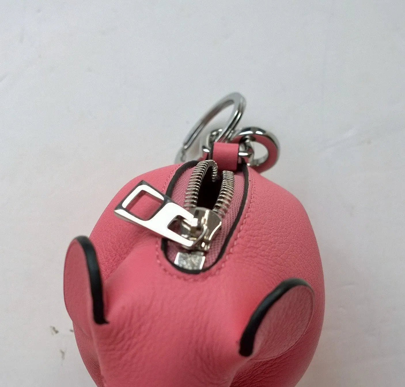 Loewe Pink Elephant Bag Charm Coin Purse Key Ring