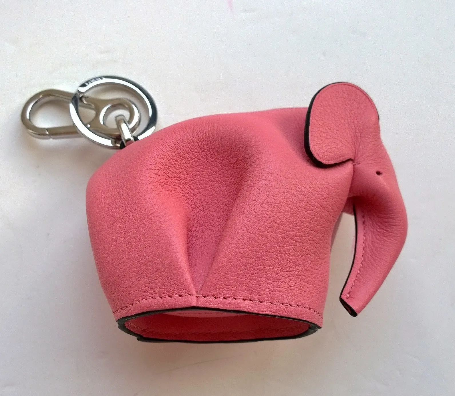 Loewe Pink Elephant Bag Charm Coin Purse Key Ring