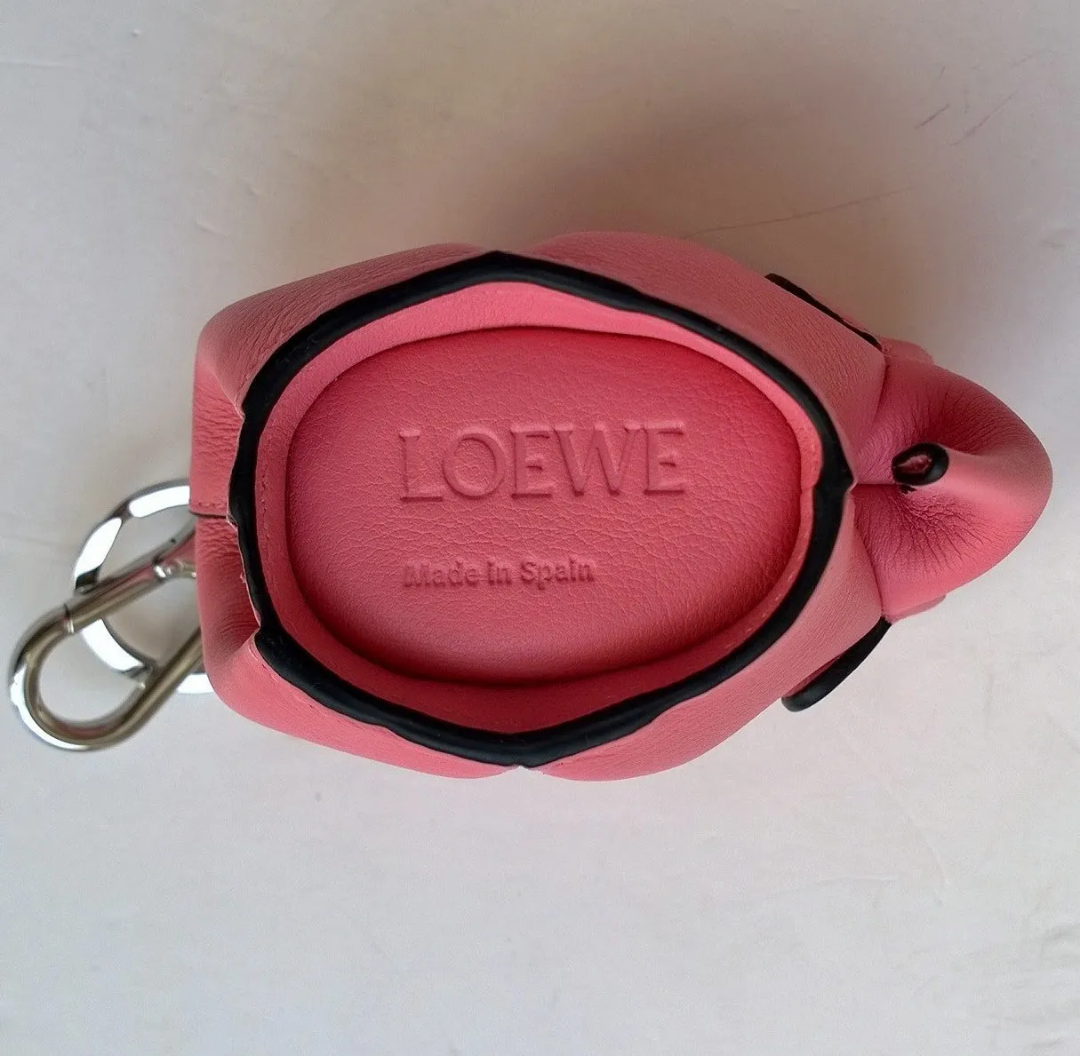 Loewe Pink Elephant Bag Charm Coin Purse Key Ring