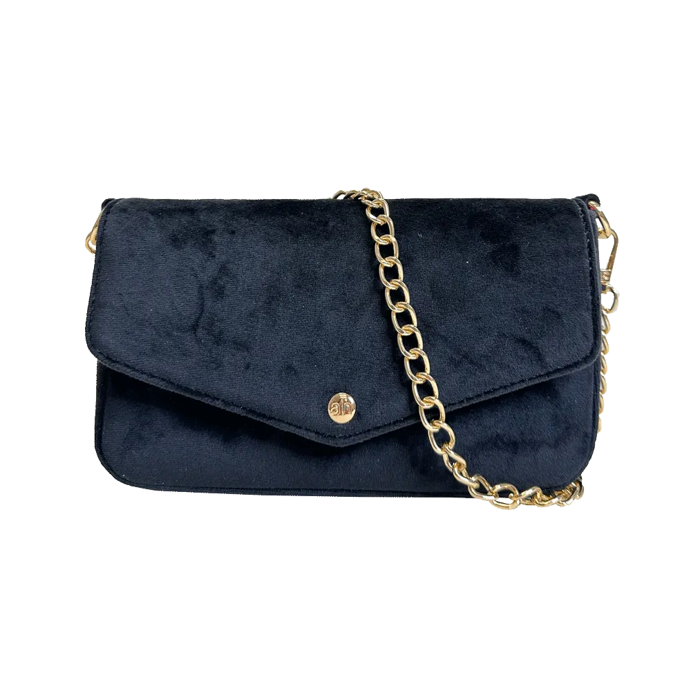 Louise Velvet Flap Bag