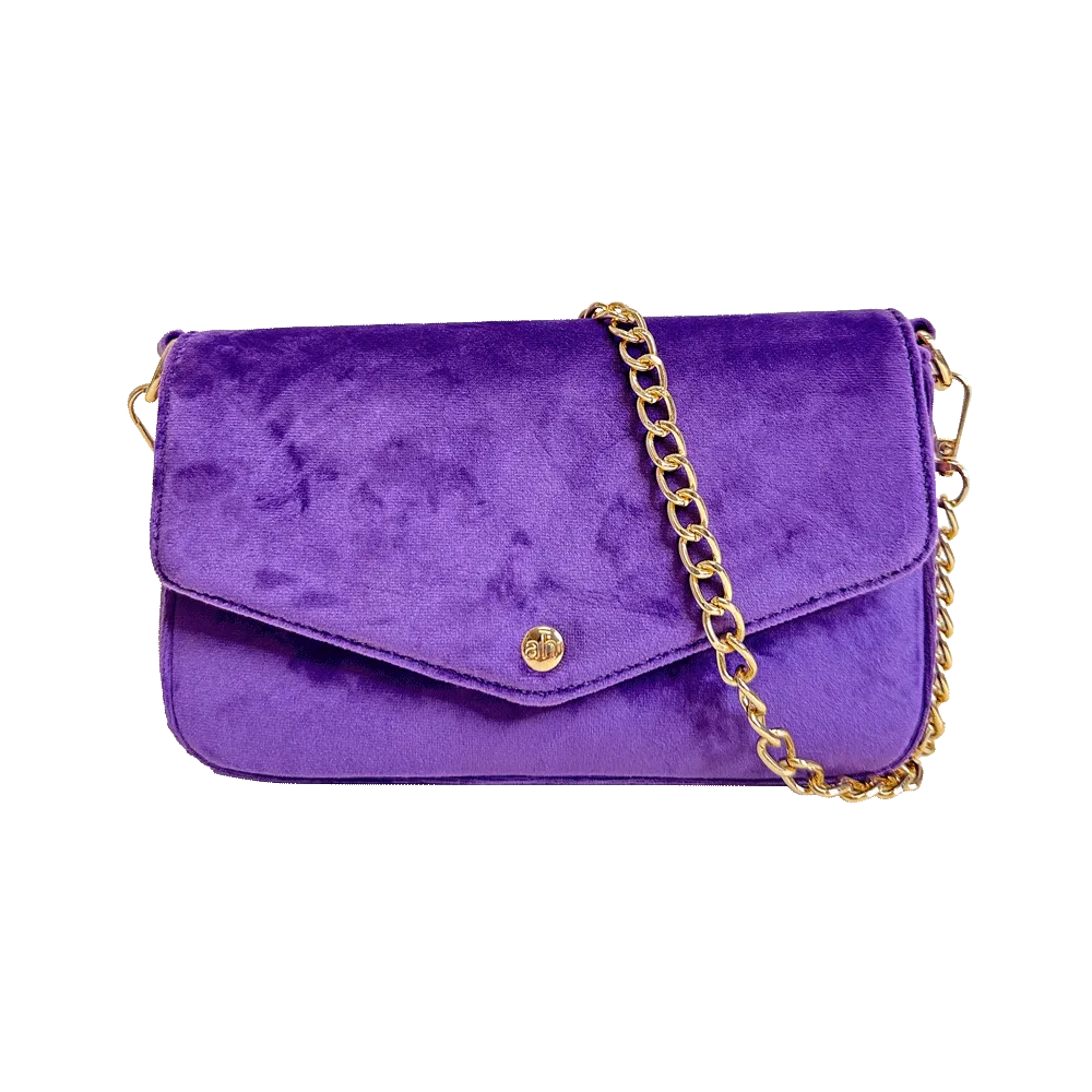 Louise Velvet Flap Bag