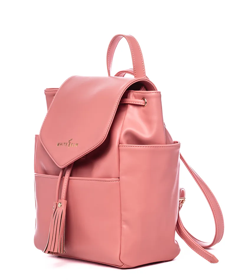 Luna Drawstring Backpack - Coral - [Outlet RETIRED Final Sale]