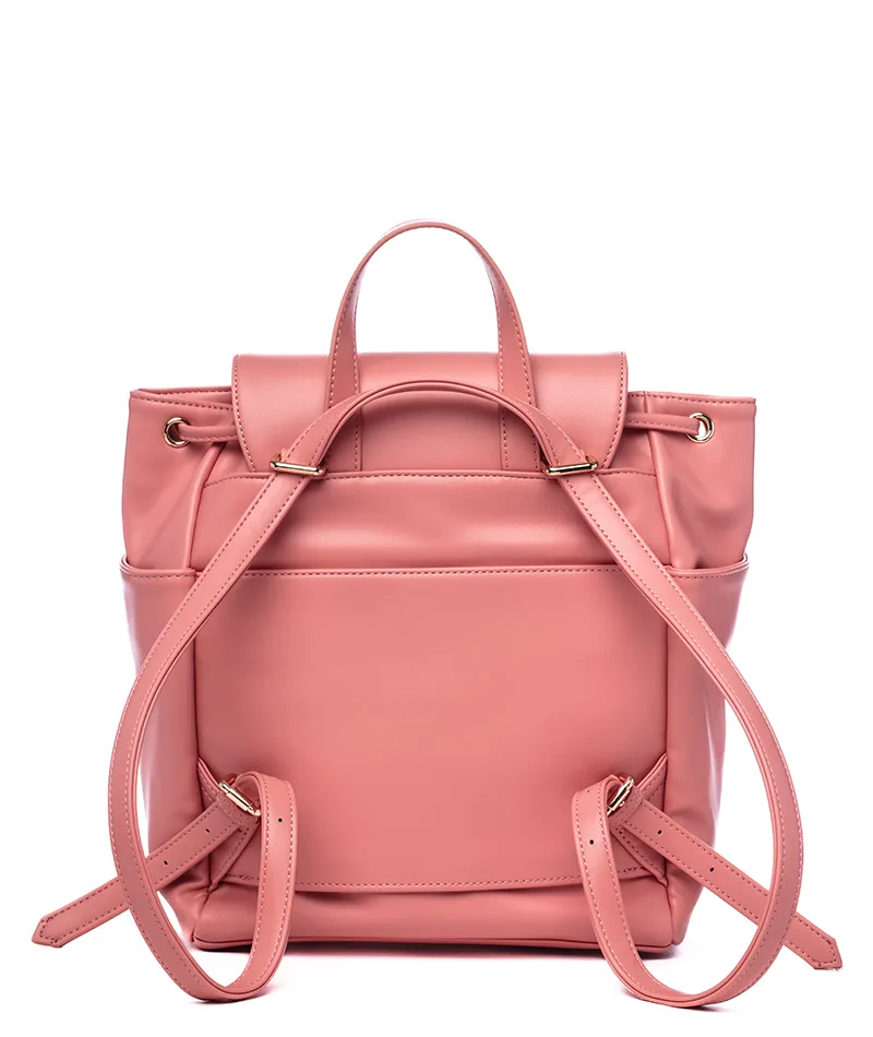 Luna Drawstring Backpack - Coral - [Outlet RETIRED Final Sale]