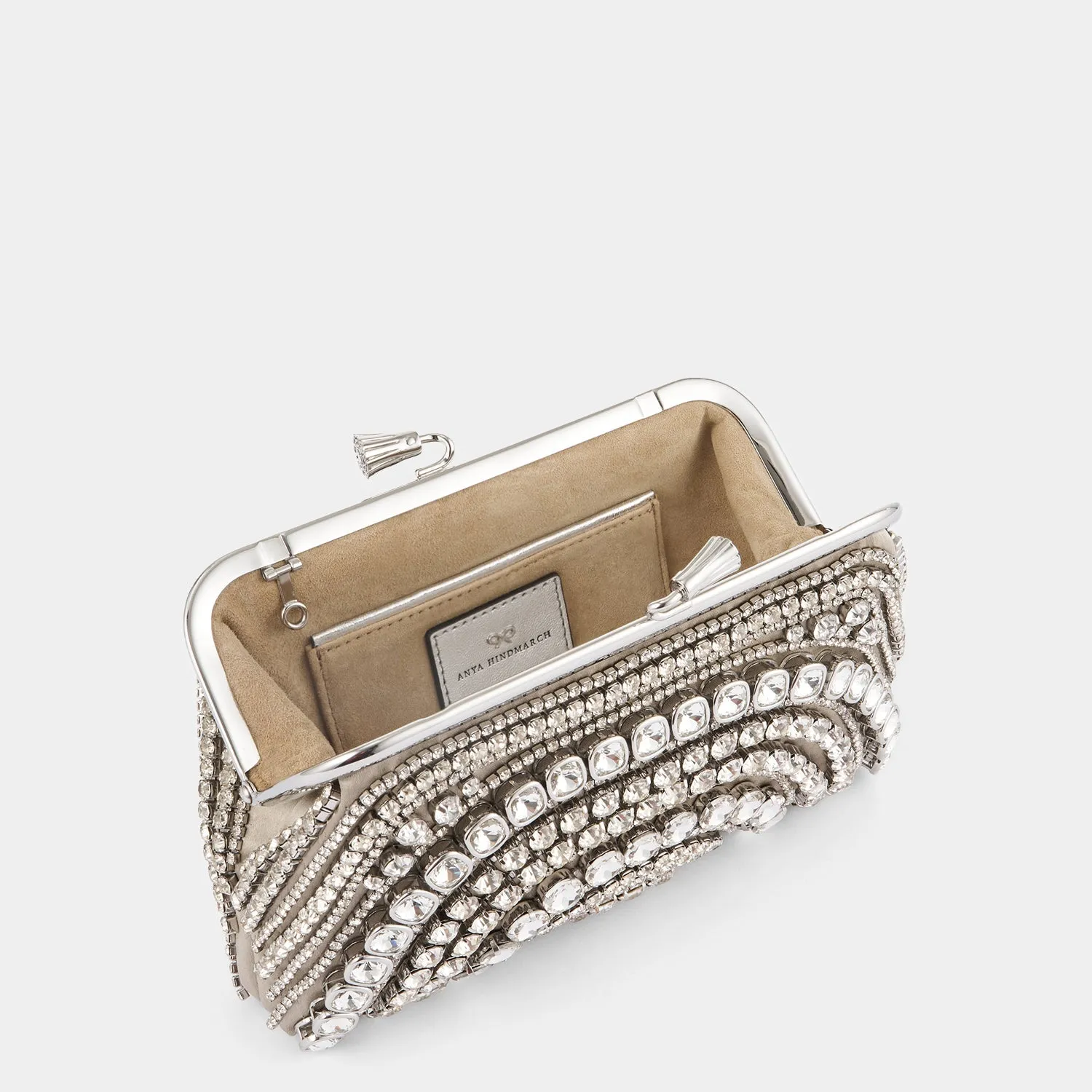 Maud Crystal Tassel Clutch