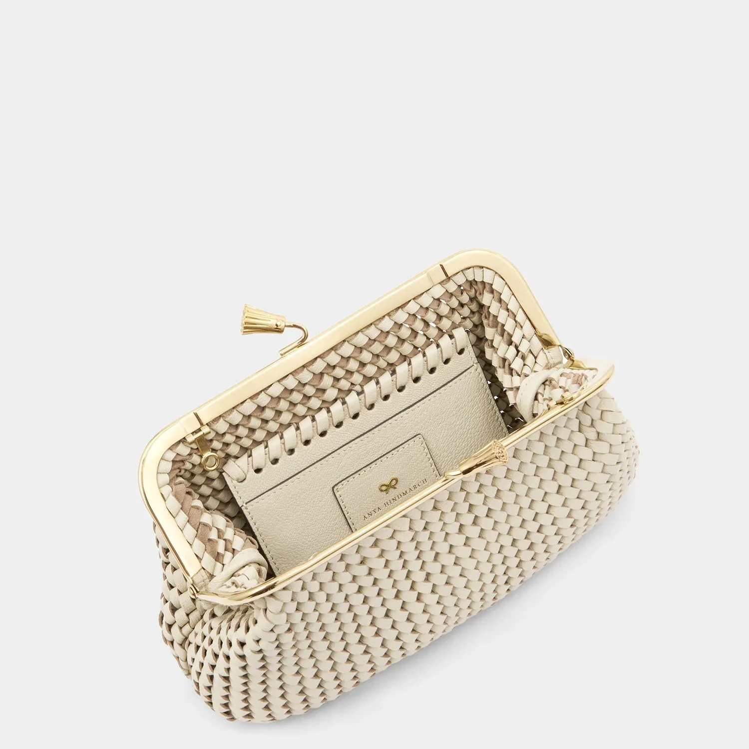 Maud Plaited Tassel Clutch