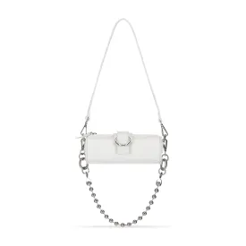 Mini Barrel Bag- White