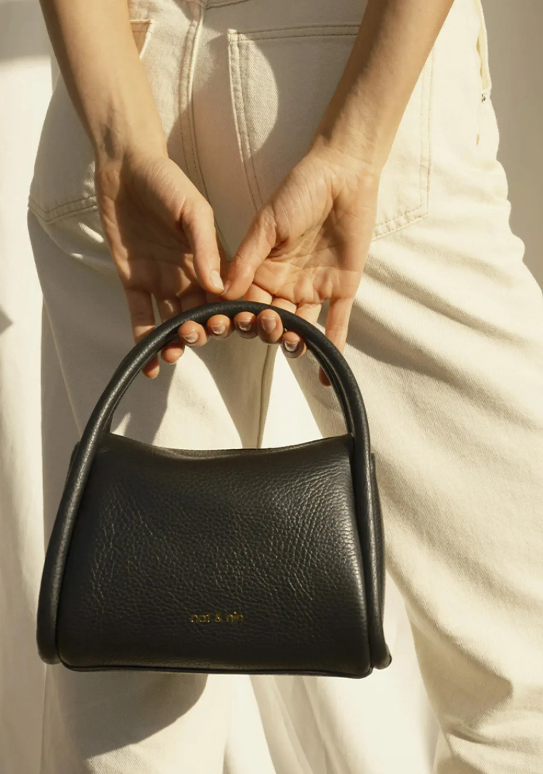 Mini Harper Leather Bag_Black