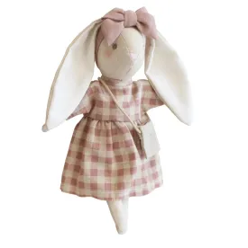 Mini Sofia Bunny 27cm - Rose Check