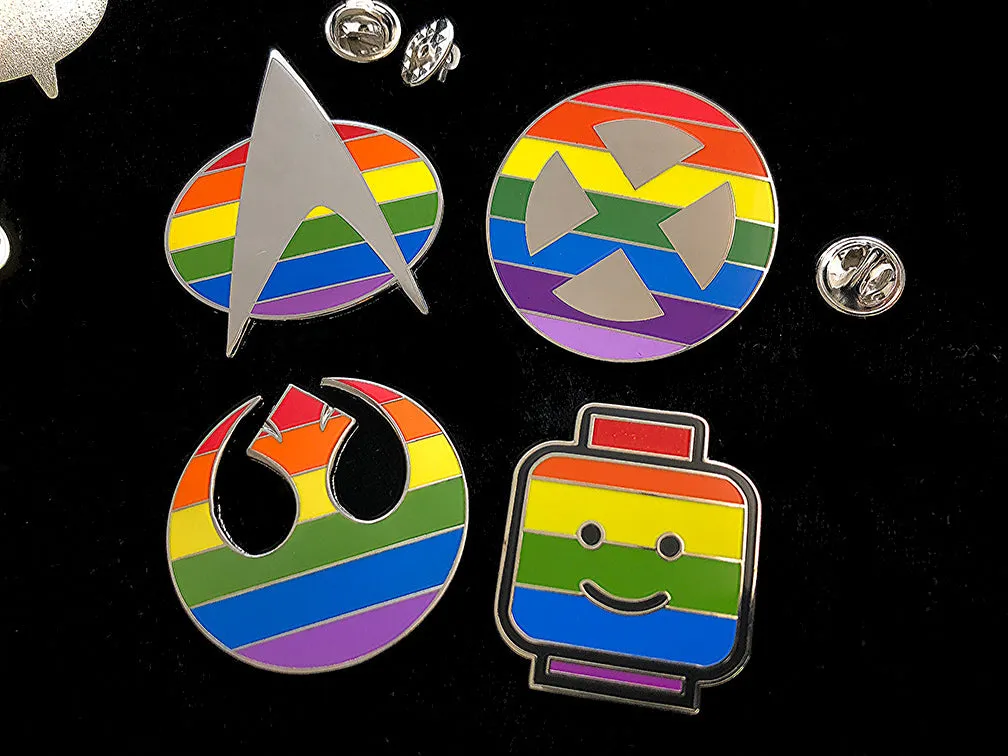 Minifig Pride Enamel Pin