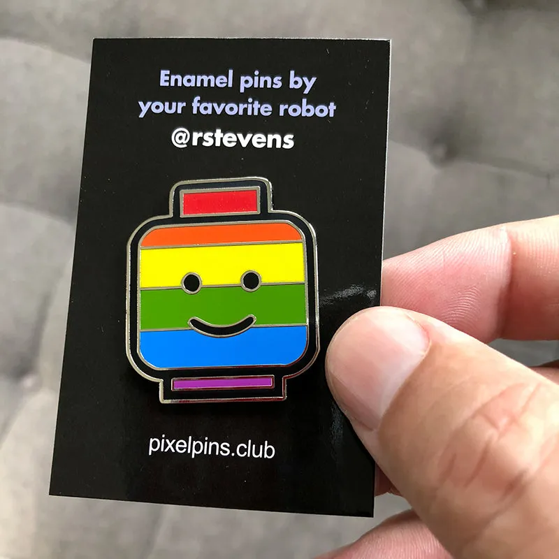 Minifig Pride Enamel Pin