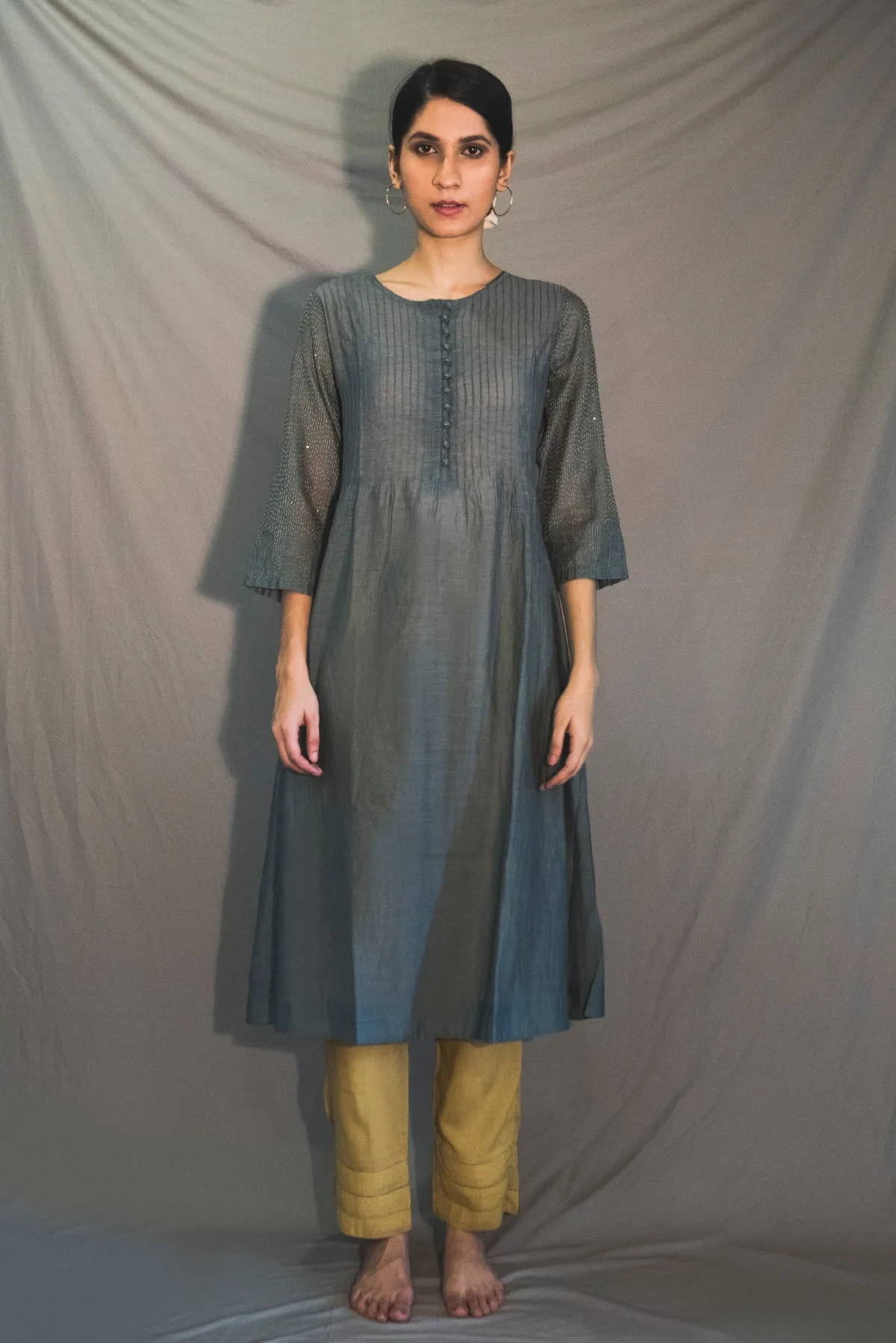 MIZAR EMBROIDERED SLEEVE KURTA