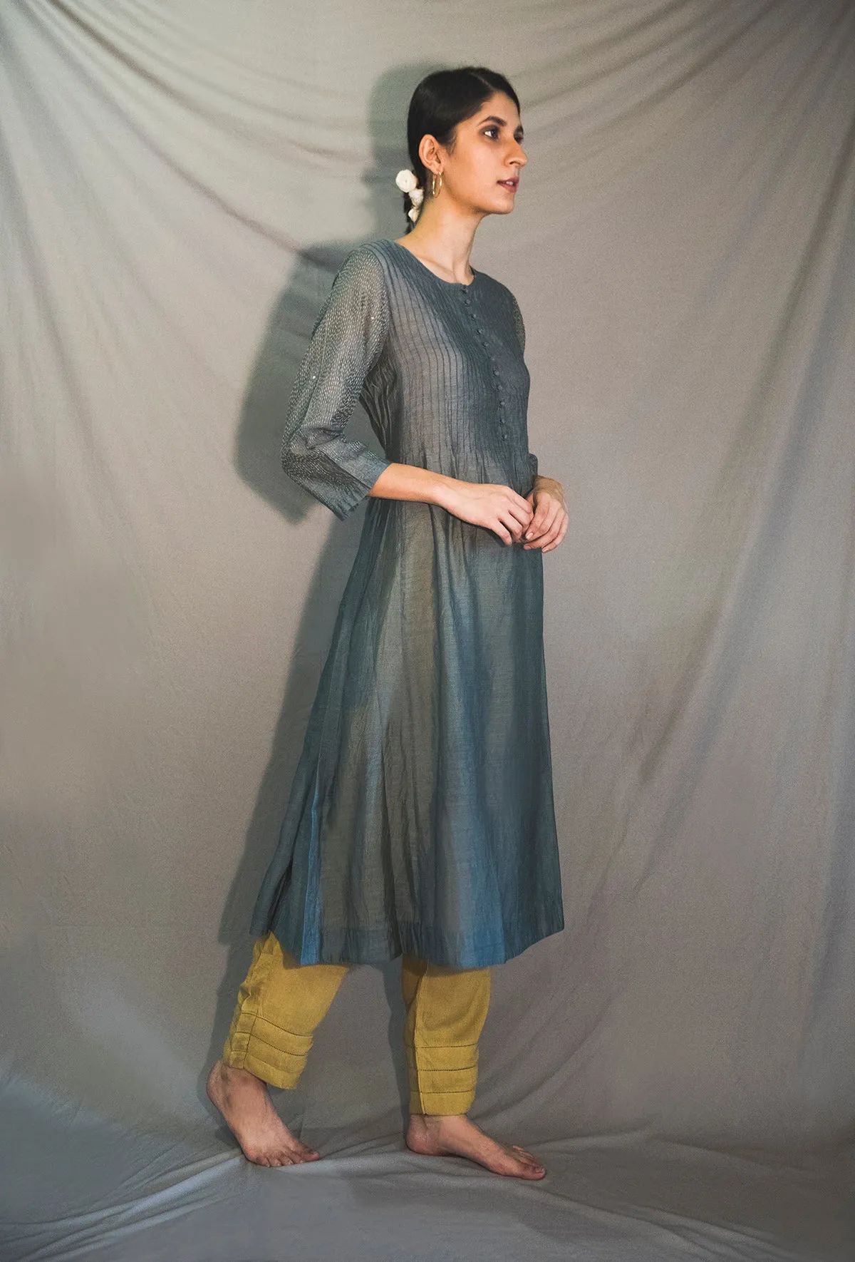 MIZAR EMBROIDERED SLEEVE KURTA